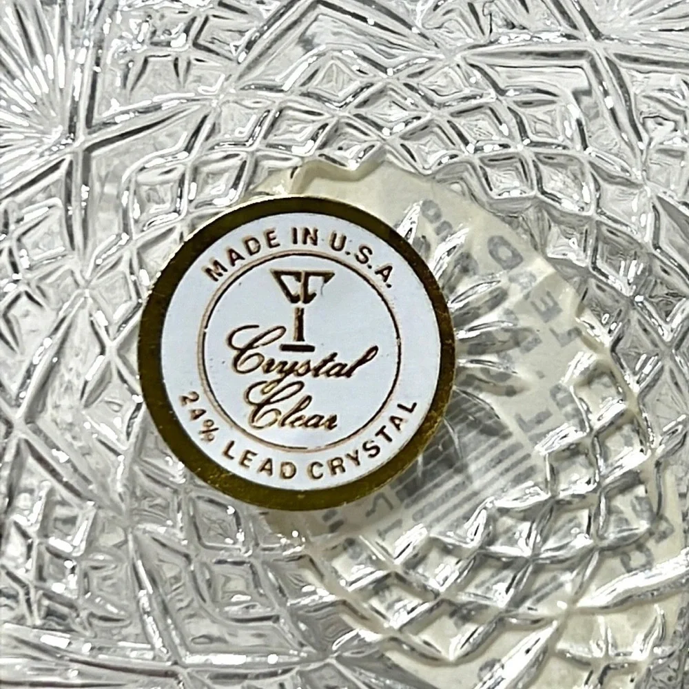 Vintage Essex Lead Crystal Coaster Set of 3